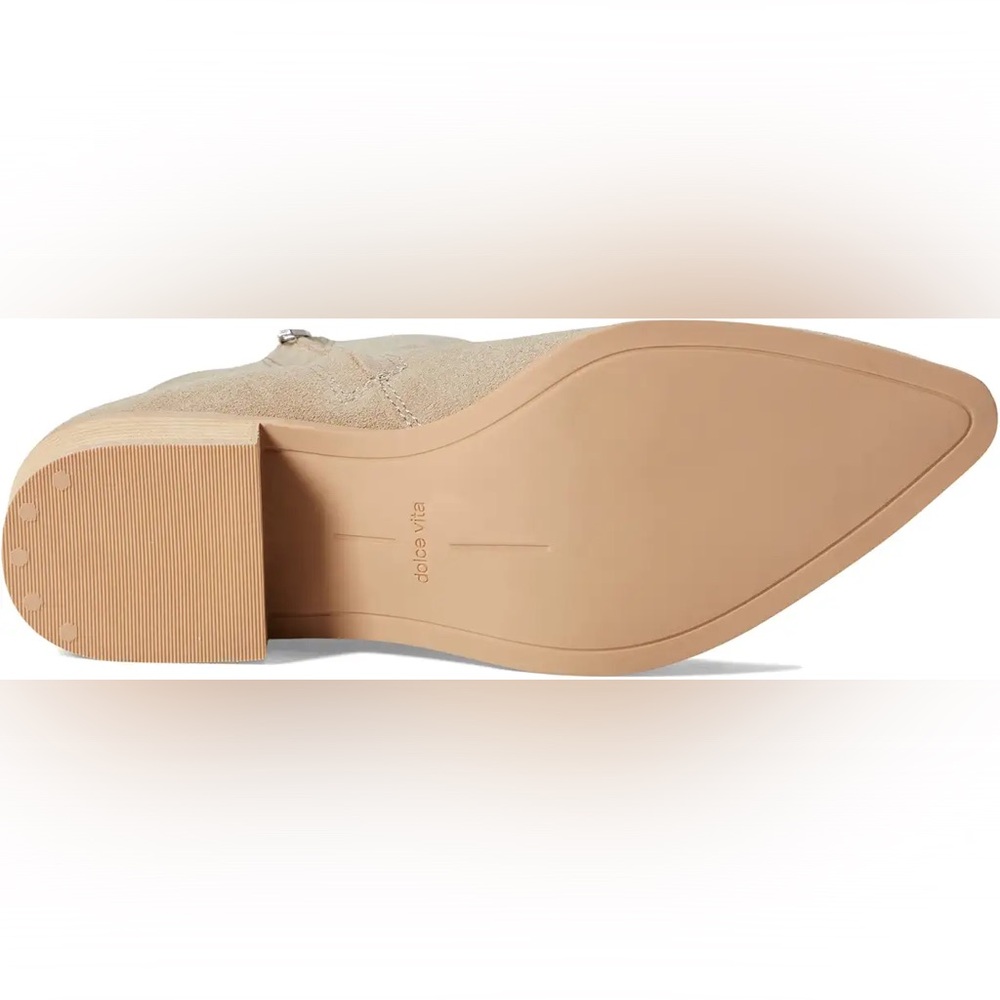 Dolce Vita Taupe Suede Ankle Boots - Picture 5 of 10
